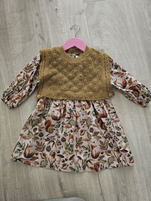 Next boho sukienka wielkanoc króliczek