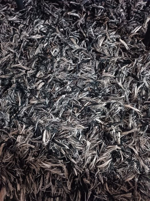 Tapetes shaggy misto Black 160x230