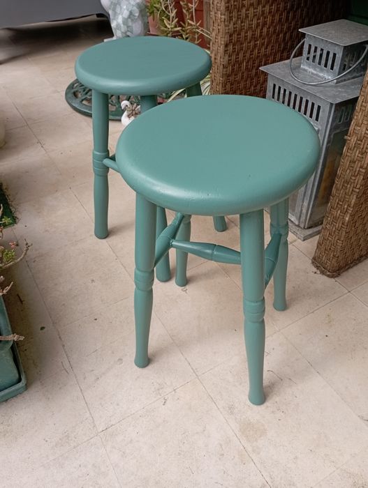 Bancos madeira verde