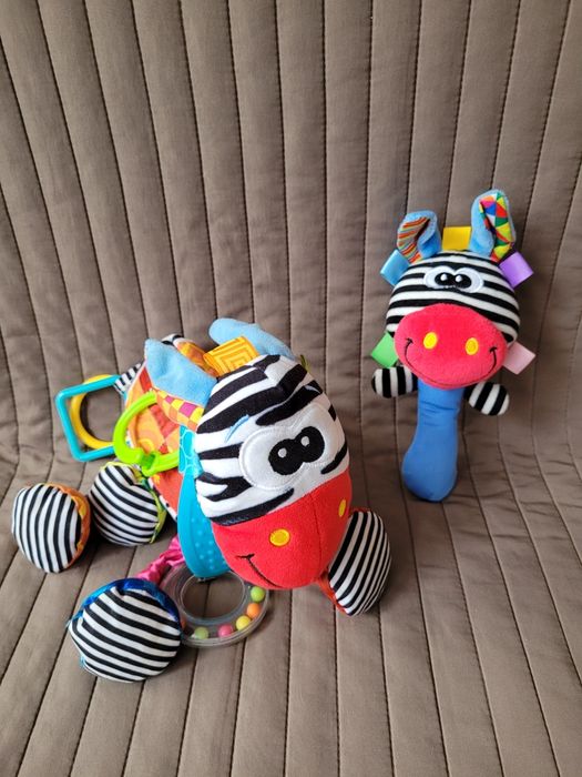 Balibazoo osiołek piesek grzechotka zabawki sensoryczne