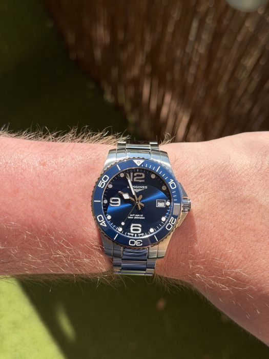 Zegarek automatyczny Longines HydroConquest 39 mm, L3.780.4.96.6, szkło szafirowe, ceramiczny bezel, FULL SET, gwarancja