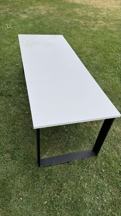 Stół loft Agata czarny biały