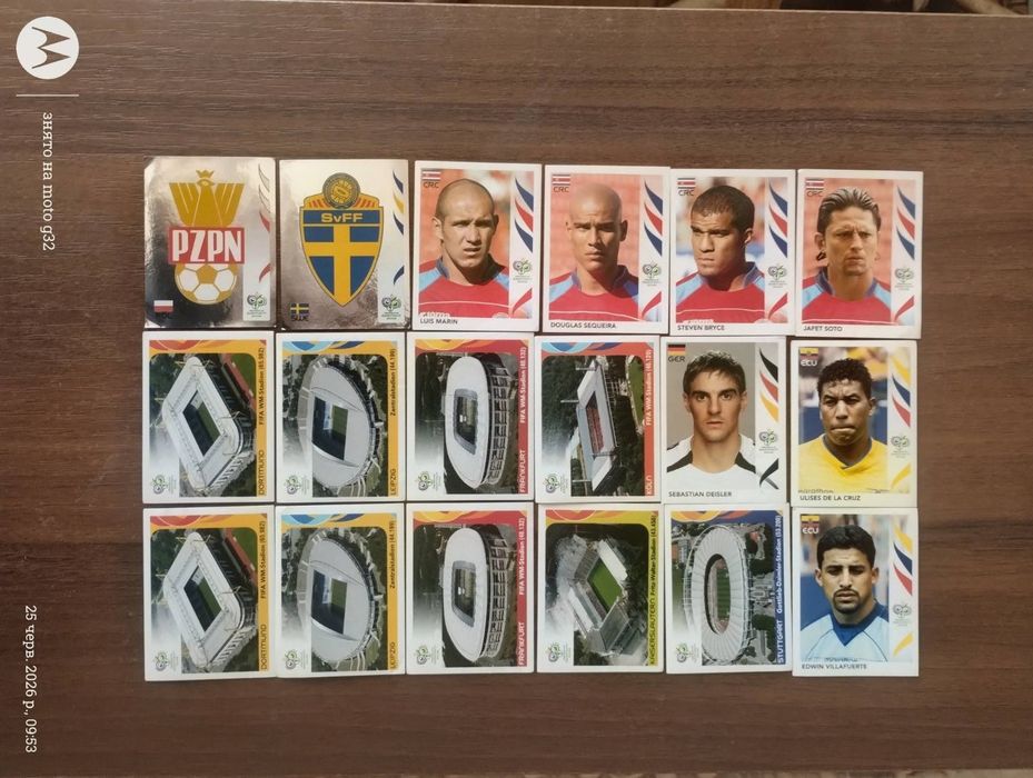 Футбольні Наклейки Стікери Panini (Паніні) Чемпіонат світу 2006