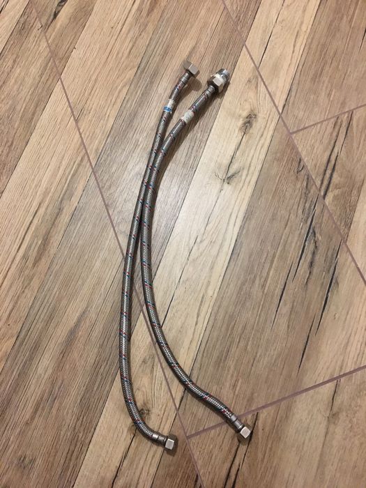 2x rurki przewody do wody dlugosc 60 cm
