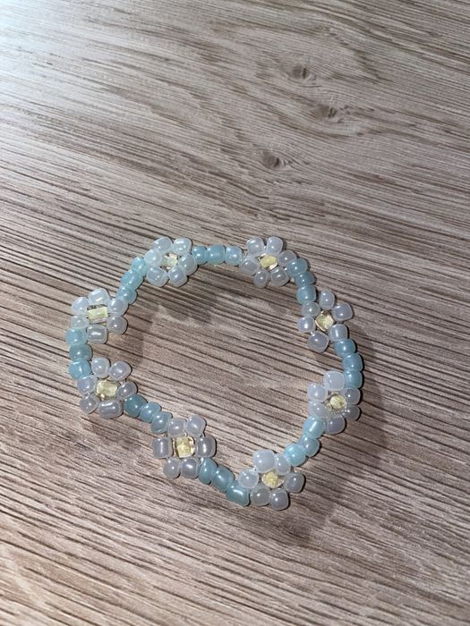 Branoletki stokrotki ręcznie robione