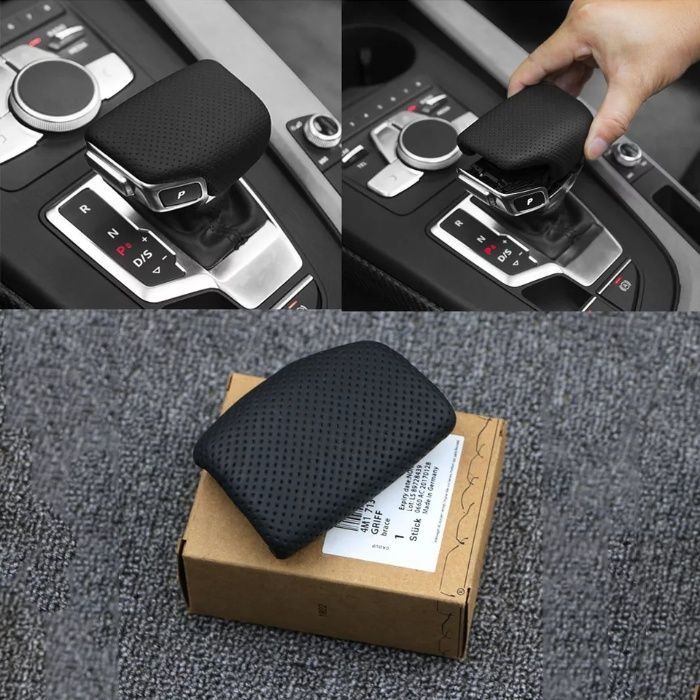 Revestimento pele perfurada tampa da manete moca Audi A4 B9 A5 Q5 Q7