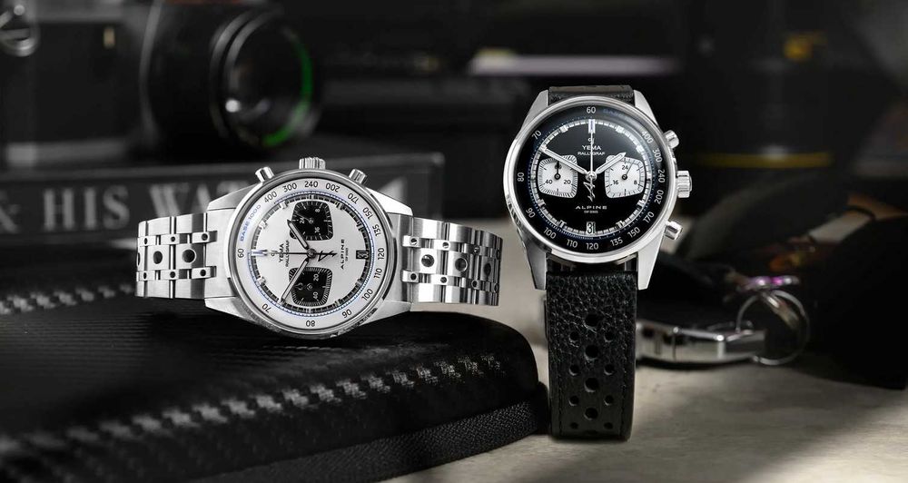 Yema Rallygraf Alpine Cup Series YMHF1589ALP-BM Męski Chronograf