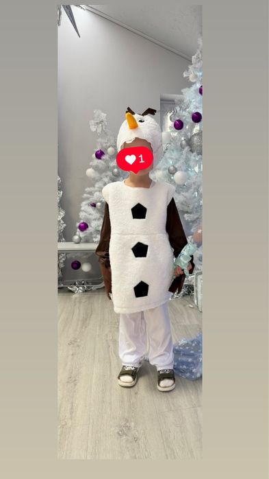 Костюм  Олаф ( Крижане сердце)