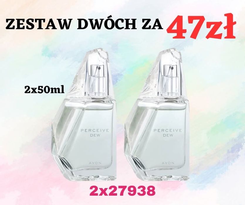 2x woda toaletowa perceive Dew