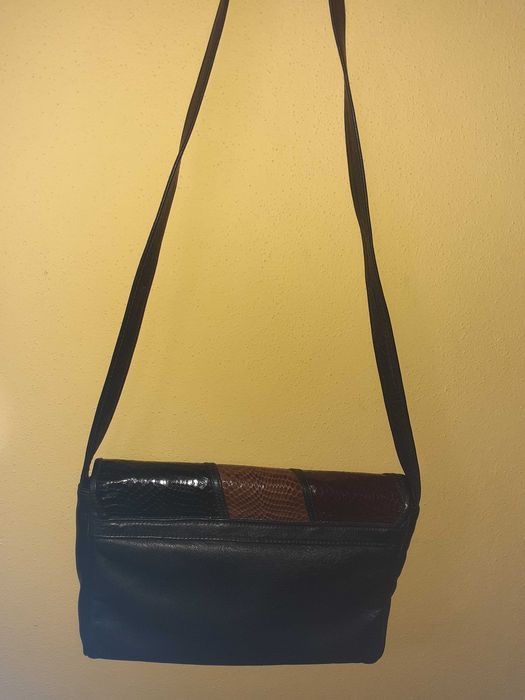 torba skórzana z elementami SKÓRY WĘŻA