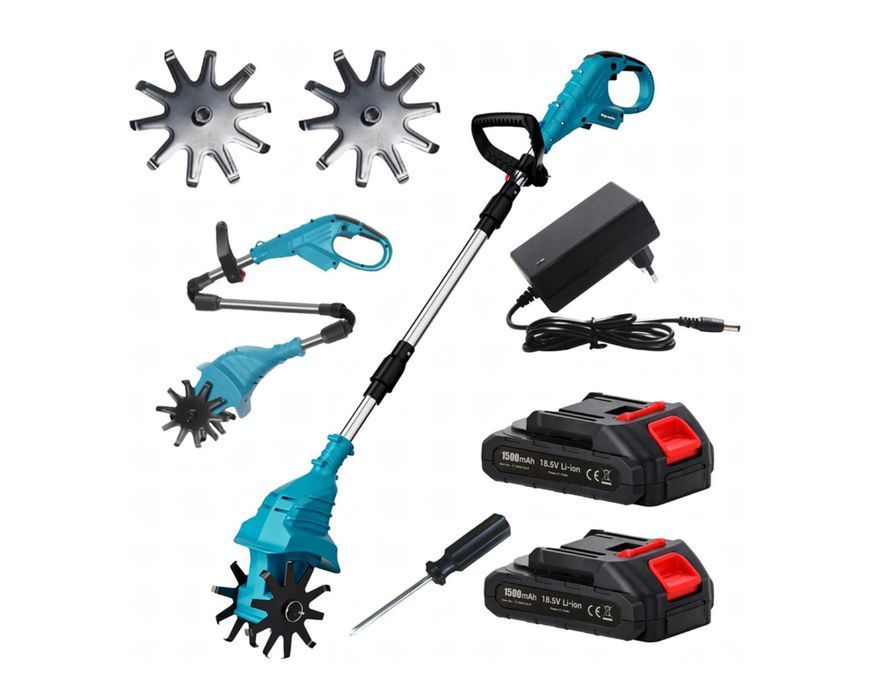 Glebogryzarka Akumulatorowa Kultywator 21V Ogrodowa Do Ogrodu 2xAku