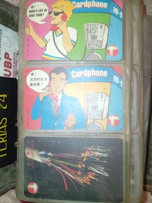 100 cartões da telecom antigo