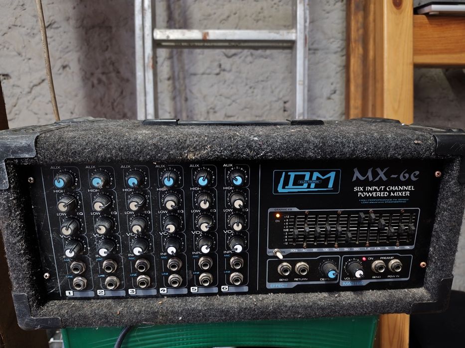 Mikser wzmacniacz LDM MX-6e – 6 kanałów