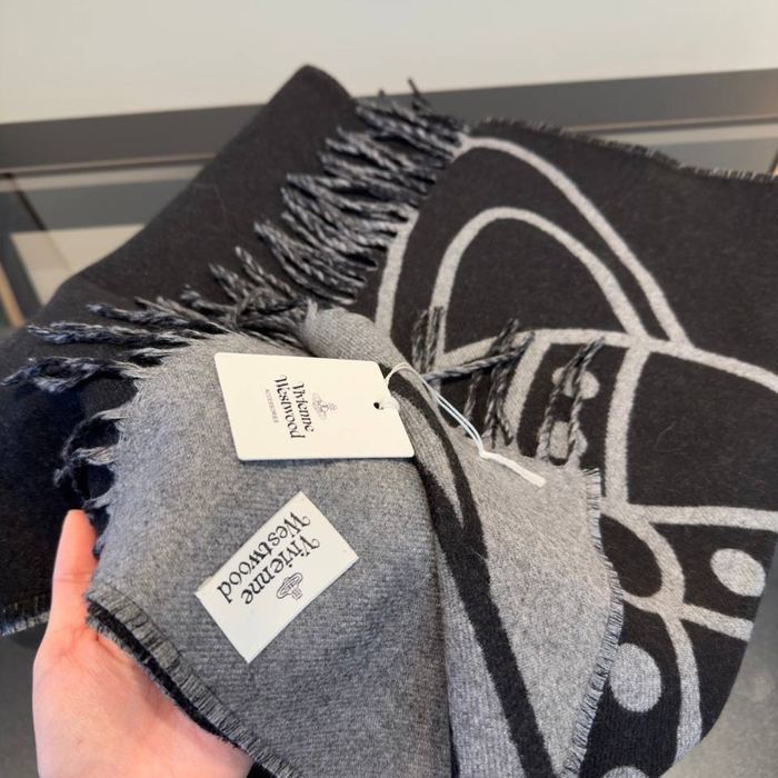 ‼️ Знижка‼️/Шарф Vivienne Westwood/ Сірий Шарф Вів'єн Вествуд/ Барбері