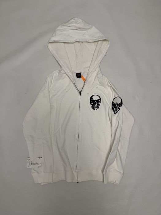 зип худи Number Nine skull White M L  зіп худі balenciaga rick owens vetements