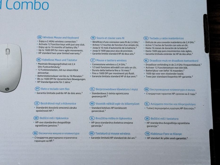 Wireless teclado + rato HP: