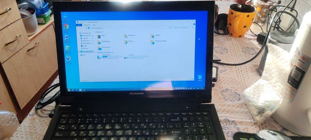 Ноутбук 15,6 Lenovo CoreI5-2520M_8Gb_128Gb_250Gb_HDCameraWin10Pro