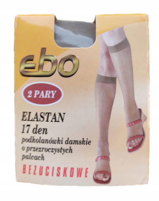 Podkolanówki Damskie Bezuciskowe 17Den Lyon Ebo