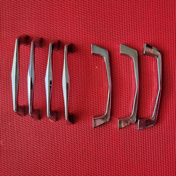 Stare uchwyty meblowe gałki do mebli PRL 4szt