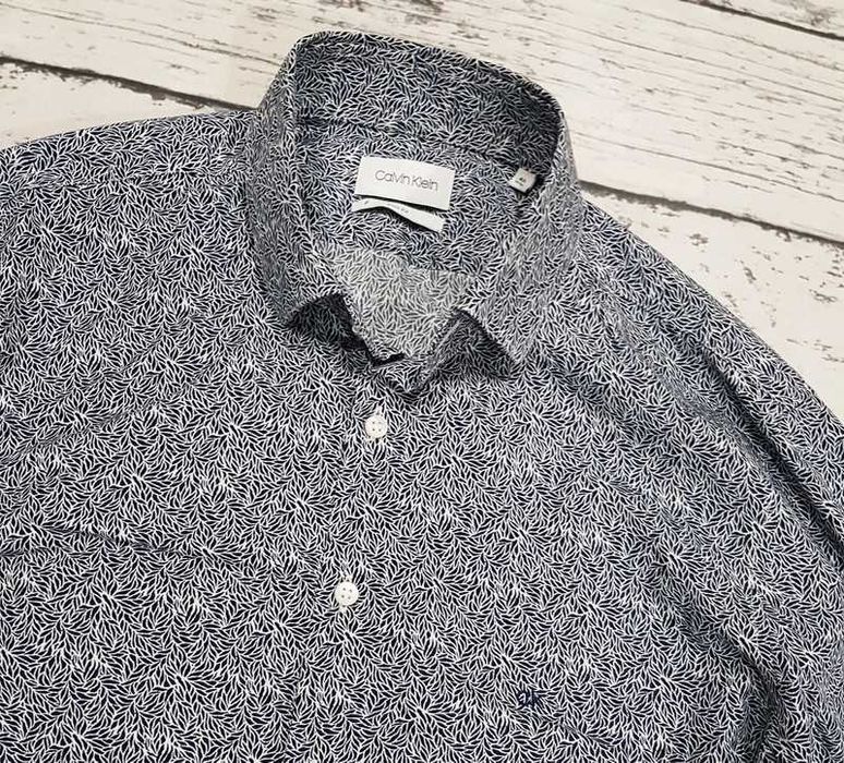 Calvin Klein * CK * slim fit * koszula * wzorzysta * męska * 40 /15,75
