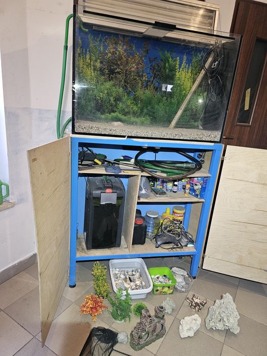Akwarium z wyposażeniem całym OKAZJA