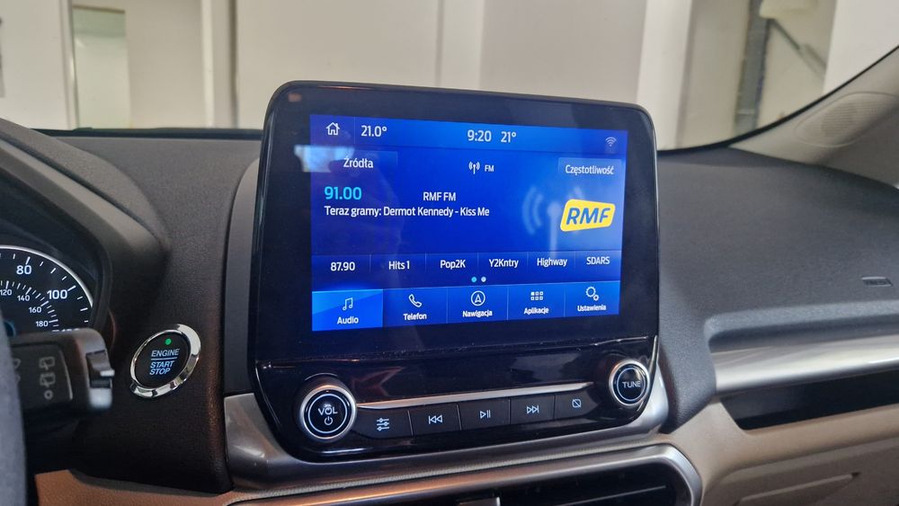 Mapa Polskie menu Ford Sync2 Sync3 Syn4 Odjazd