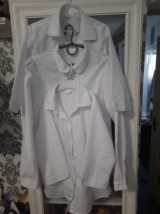 Білі рубашки на дівчинку 12р/152 в школу і на свято