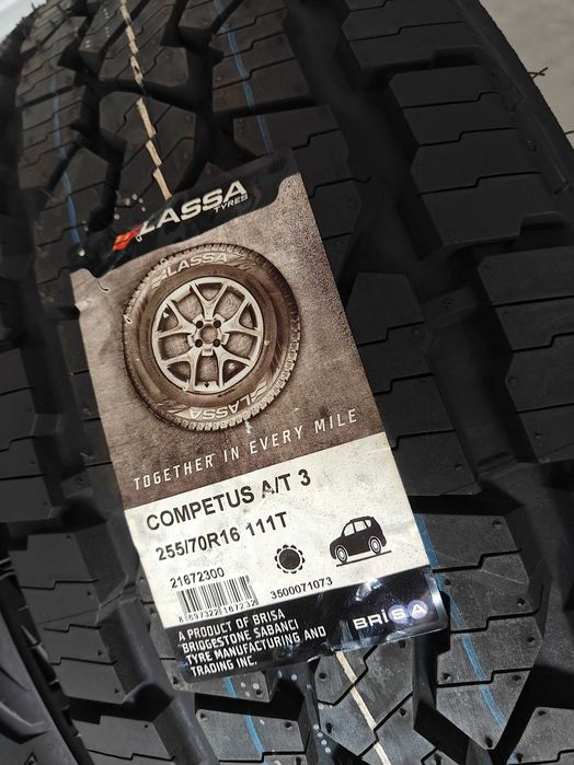 Нові R16 255 70 шини всесезонні 24р Lassa Competus A/T для бездоріжжя