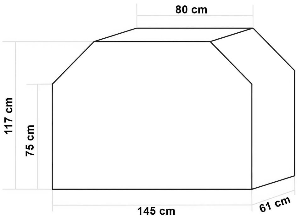 POKROWIEC NA Grilla Osłona Czarny Wodoodporny Ściągacz Uniwersalny