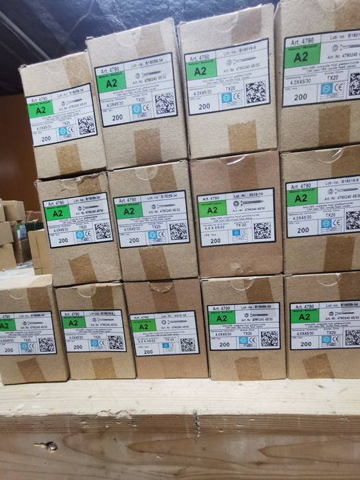 Caixas de parafusos inox torx