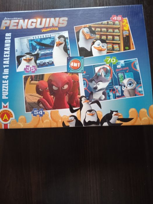 Puzzle Pingwiny z Madagaskar