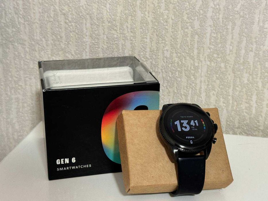 Смарт-годинник Fossil Gen 6 Black Silicone (FTW4061)