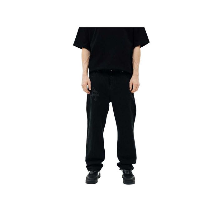 Джинси Chrome Hearts Jeans with Cross Black CH123-BK