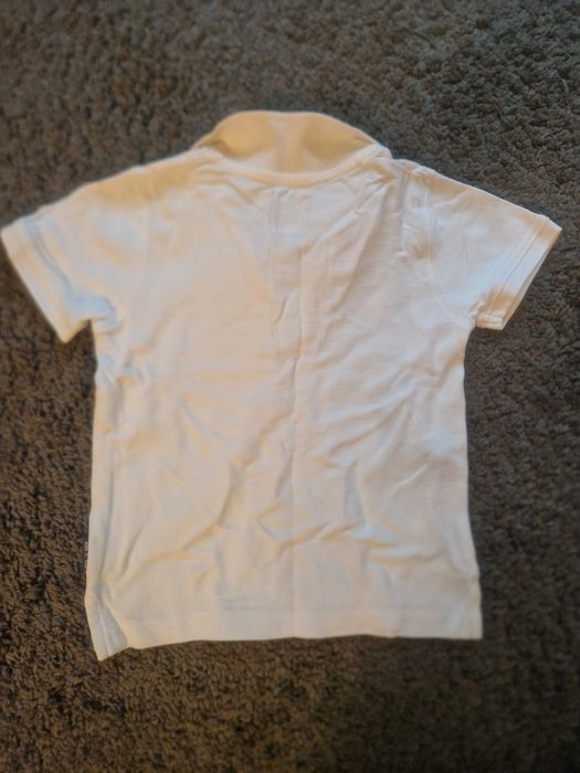 Komplet dla chłopca biała koszula i spodnie sztruksowe