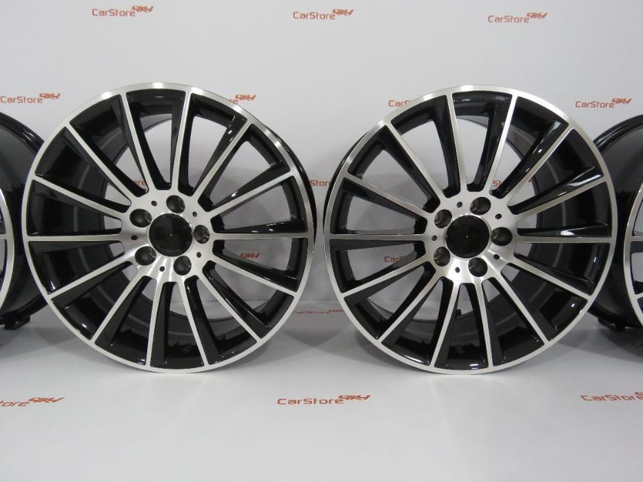 Jantes Look  Mercedes Turbine 17 x 7.5 et45 5x112 Pretas + Polidas