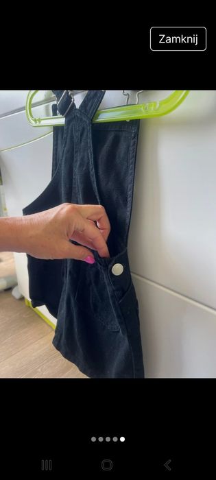 Spódniczka na szelkach dla dziewczynki