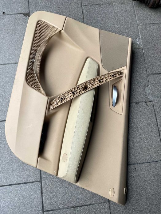 Bmw x3 e83 skóra krem komplet foteli boczki Europa przed lift lędźwie