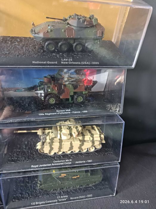 Czołgi w skali 1;72 Elegamos ,Deagostini 54zł/ za sztukę