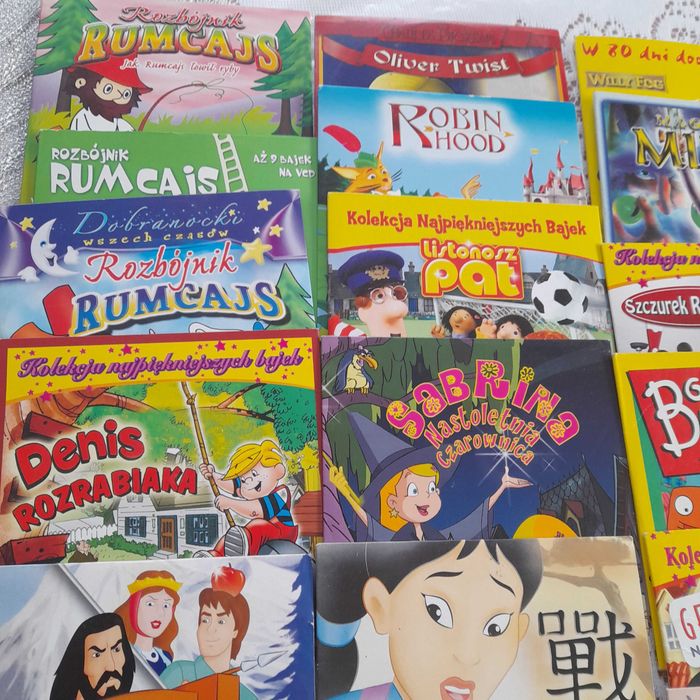 Bajki na płytach vcd 16 szt różne Tytuły.