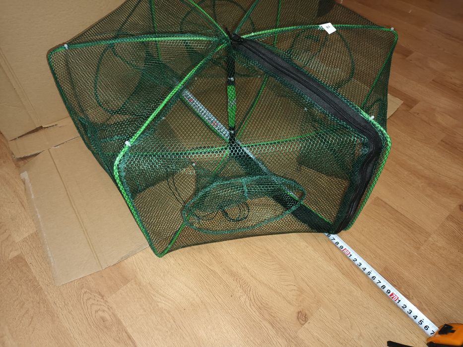 Pułapka na ryby 6 otworowa 60cm idealna na liny karasie płocie karpie