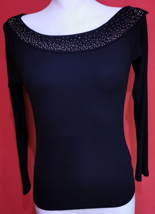 Bluzka bluzeczka hiszpanka dekold cekiny