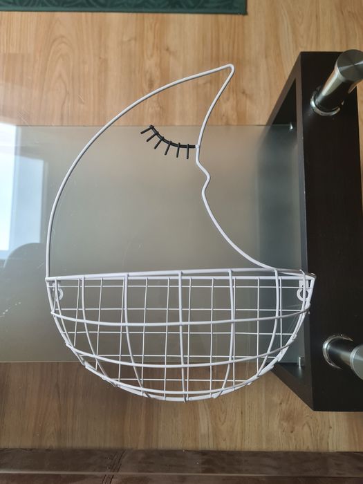 Koszyk biały księżyc