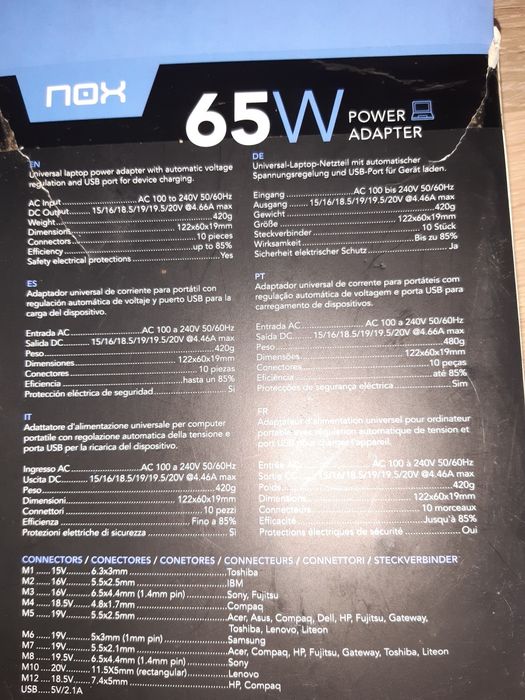 Carregador universal para PC