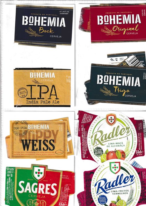 Rotulos de Cerveja Sagres muito antigos