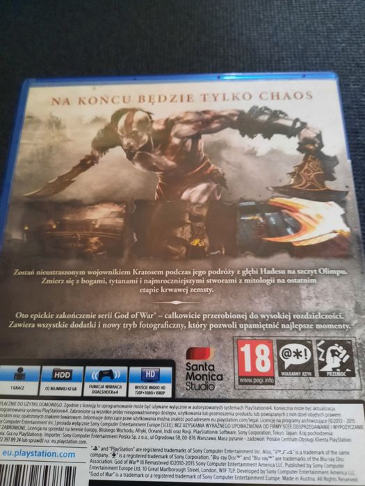 Gra na PlayStation 4 god of war