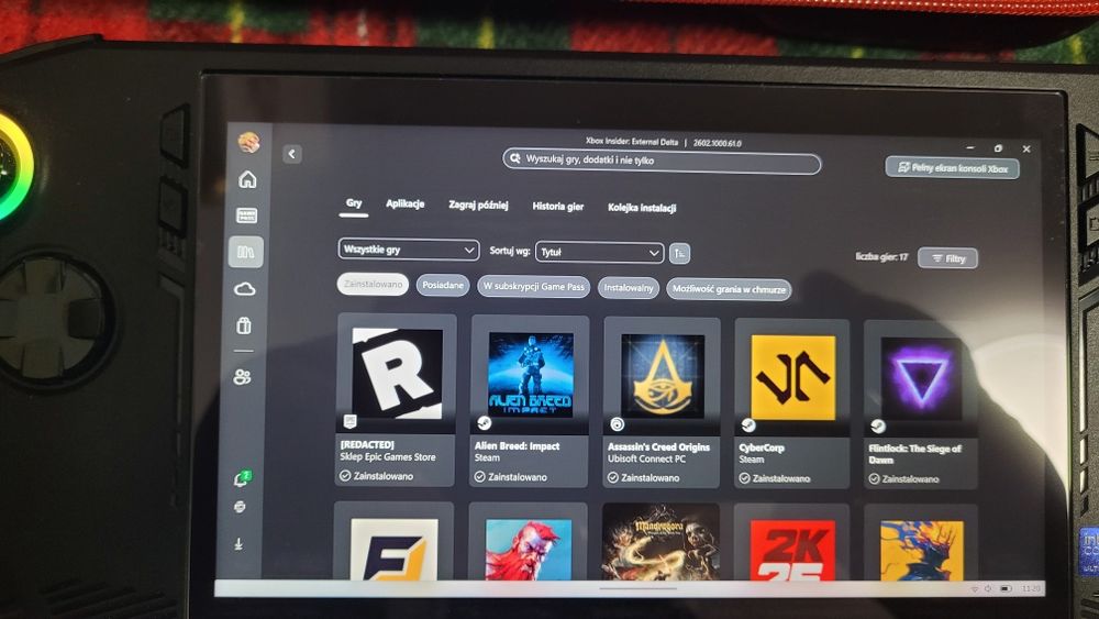 MSI CLAW  konsola do gier z Win11