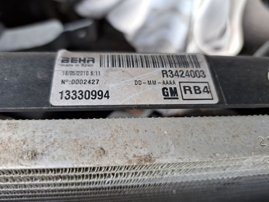 Opel meriva b 1.4 komplet chłodnic