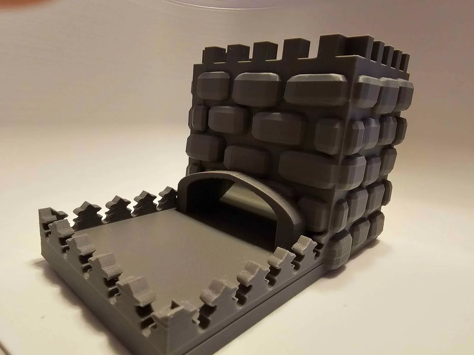 Torre de Dados em Pedra 3D