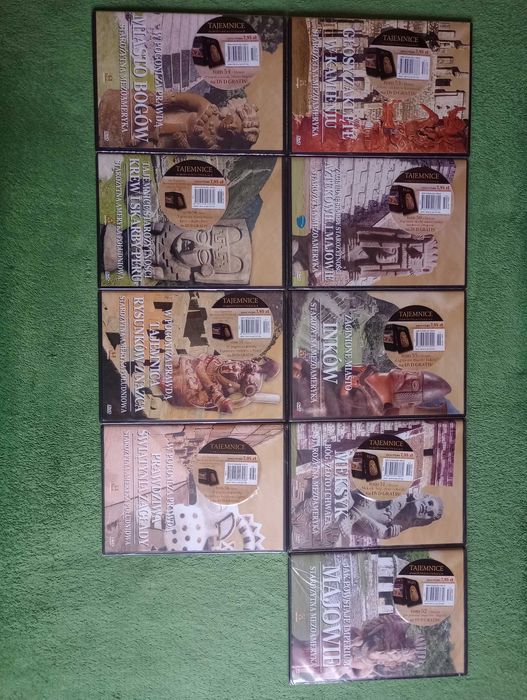 Kolekcja "Tajemnice starożytnych cywilizacji" 62 płyty DVD