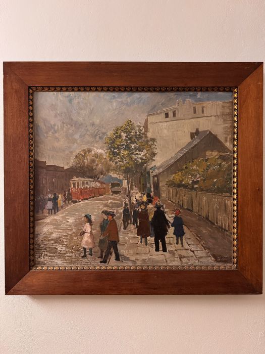 Tadeusz Roman „Ulica Armii Czerwonej w Łodzi” – obraz olejny